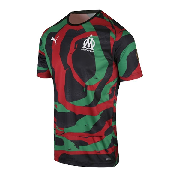 Replica Camiseta Marsella OM Africa 2021-2022 Negro Verde Rojo